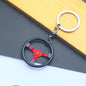 Car Steering Wheel Keychain Removable Key Pendant