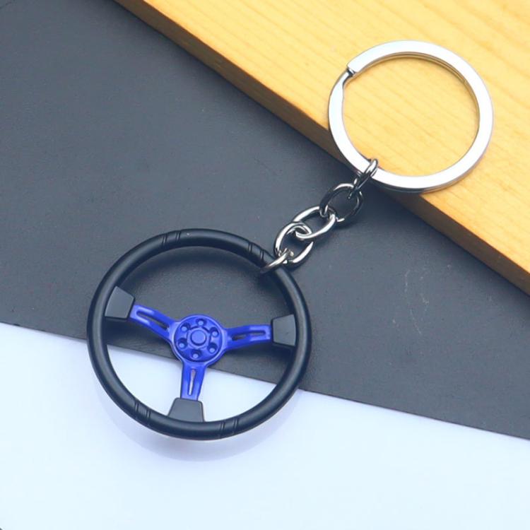Car Steering Wheel Keychain Removable Key Pendant