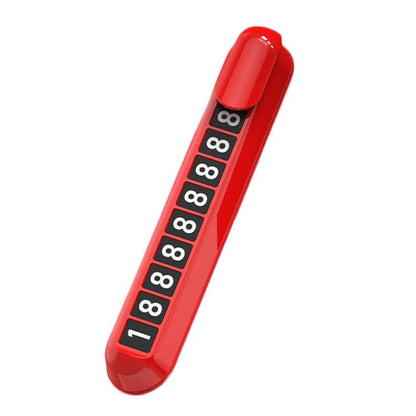 Car Temporary Parking License Plate Luminous Hidden Parking Phone Number Plate