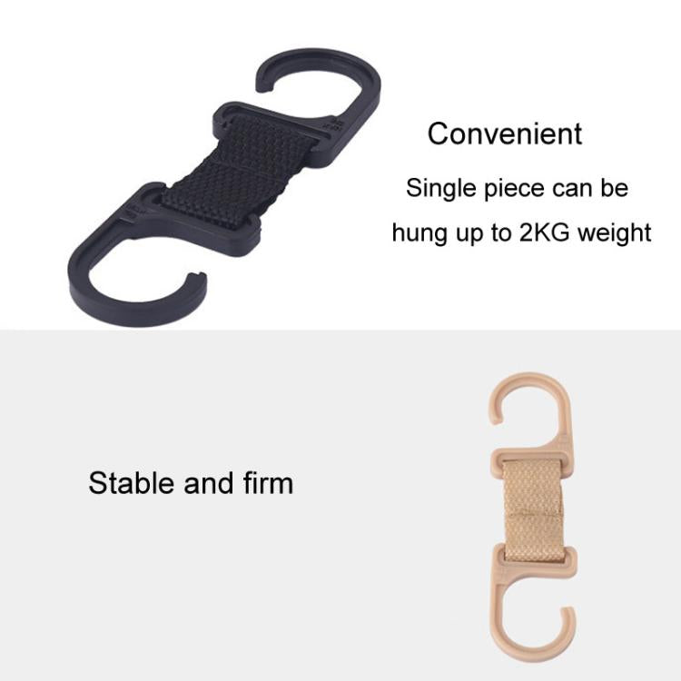 4pcs / Set Car Seatback Headrest Hooks Hidden Anti-Knock Car Rear Seat Organizer Hangers