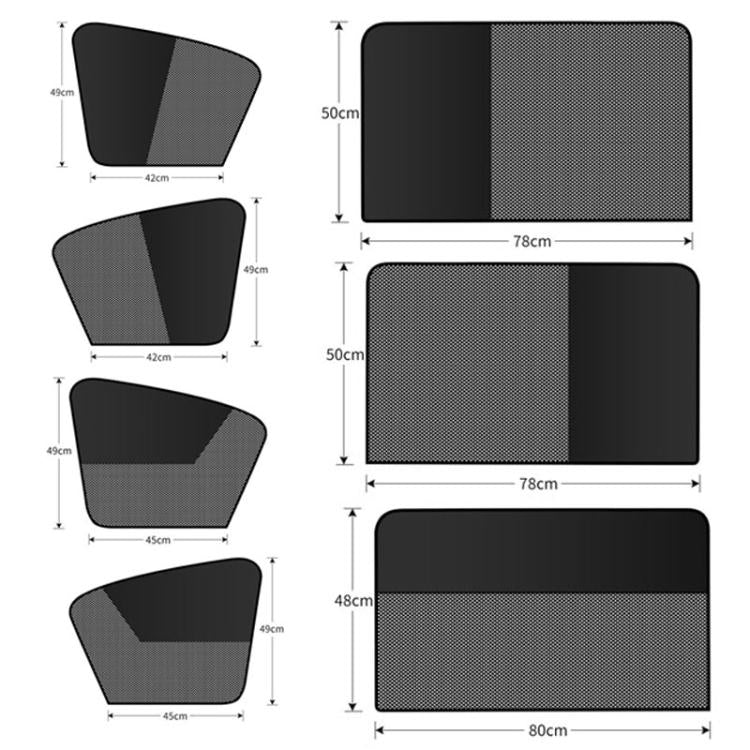 Universal Magnetic Car Sunshade Double Splicing Design Breathable Car Curtains, Vertical Splicing Driver, Vertical Splicing Passenger, Vertical Splicing Left Rear, Vertical Splicing Right Rear, Horizontal Splicing Driver, Horizontal Splicing Passenger�...