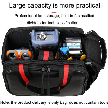 Fiber Optic Cold Splicing Tools Classification Storage Bag Optical Power Meter Red Light Pen Backpack Satchel