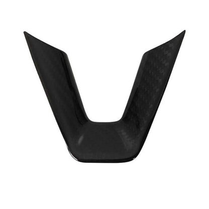 For Tesla Model 3 Car Modification Interior Carbon Fiber Steering Wheel Patch, Matte, Glossy
