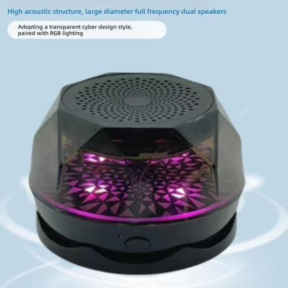 Mini Portable Wireless Magnetic RGB Atmosphere Light Bluetooth Speaker