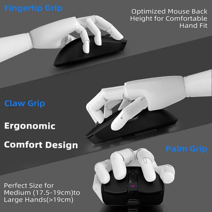 Ajazz AJ139 Pro Gaming Mouse Lightweight PAW3395 Wireless 2.4G + Wired Dual Mode Computer Mouse