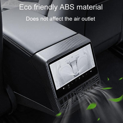 For Tesla New Model 3 / Y Car Rear Air Conditioning Vent Protection Frame, Matte Carbon Pattern, Glossy Carbon Pattern, Matte Black