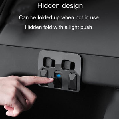 For Tesla Model Y Car Hidden Trunk Modification Button Folding Hook