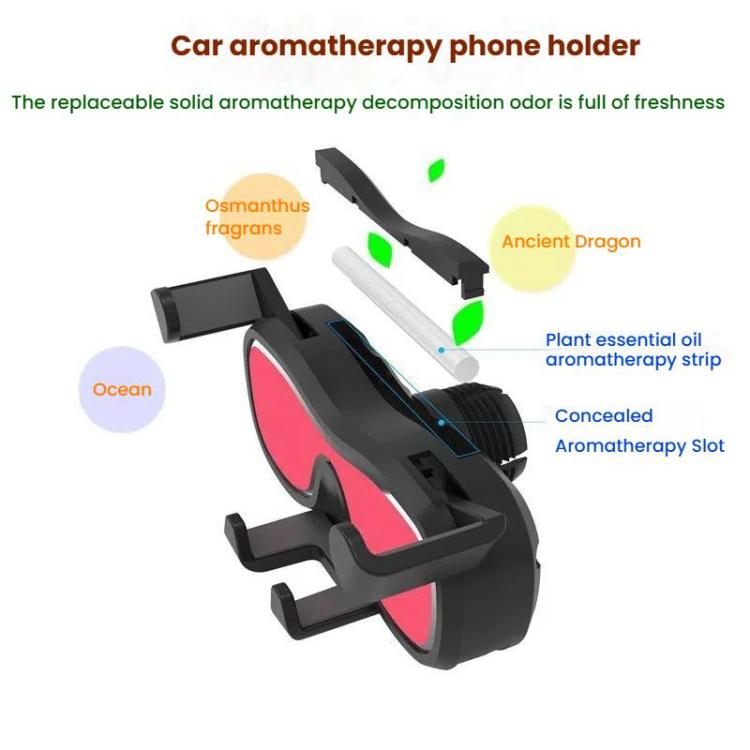 Car Air Conditioning Outlet Aromatherapy Gravity Mobile Phone Holder