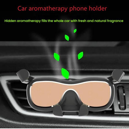 Car Air Conditioning Outlet Aromatherapy Gravity Mobile Phone Holder