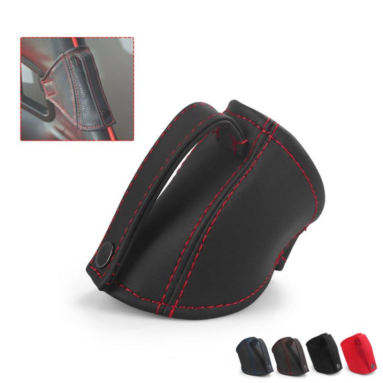Car Seat Safety Belt Buckle Racing Car Seat Belt Limiter Guard, Leather Red Line, Leather Blue Line, Leather Black Line, Fleece Red, Fleece Black