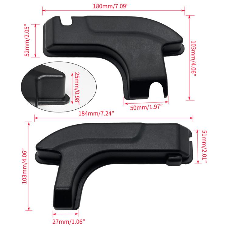 For Jeep Wrangler JL Rear Window Cable Decorative Cover