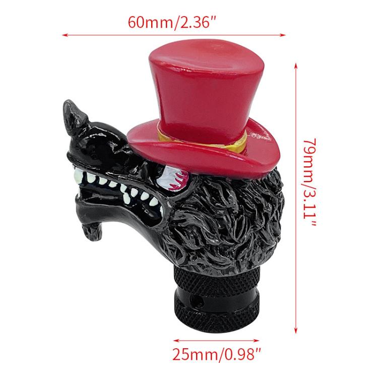 Wolf Head Detachable Car Manual Gear Lever Modification
