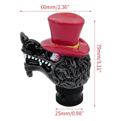 Wolf Head Detachable Car Manual Gear Lever Modification