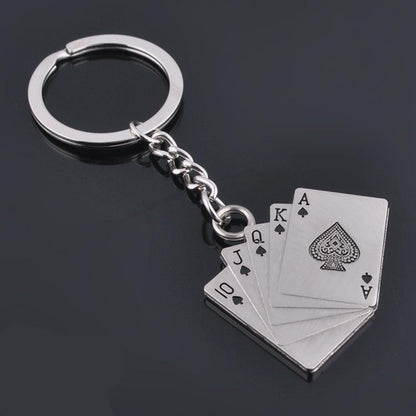 Poker Metal Car Key Chain Pendant, GX-081