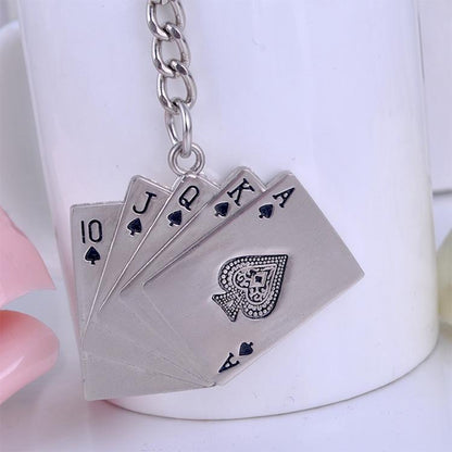 Poker Metal Car Key Chain Pendant, GX-081