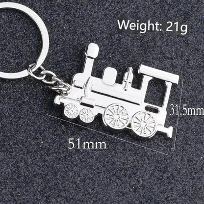Locomotive Metal Keychain Pendant
