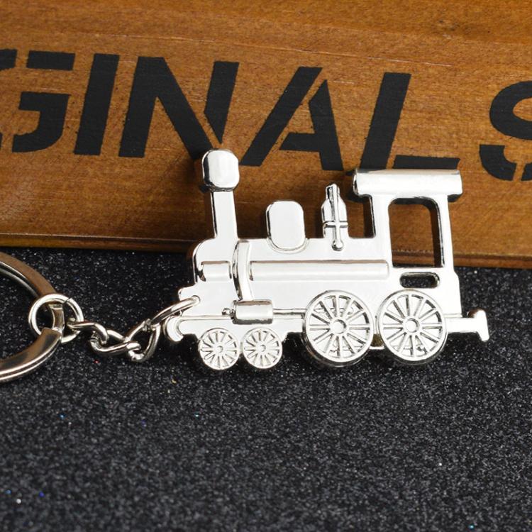 Locomotive Metal Keychain Pendant
