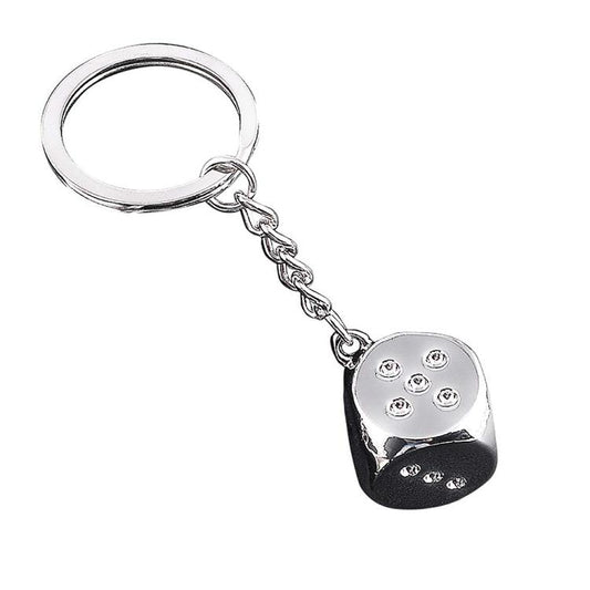 Dice Metal Keychain Pendant