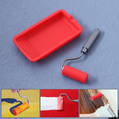 Glue Tray Brush Tool Silicone Case Roller Brush Reusable Paint Tray Woodworking Glue Container