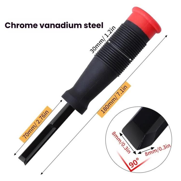 RUITOOL Woodworking 90 Degree Right Angle Chisel Slotting Chisel Notch Hinge Carving Tool