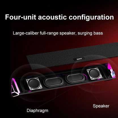 Havit M15 RGB Lighting Effect Dual Speaker Stereo Desktop Computer Wired Speaker