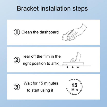 Car Center Console Fixed Navigation Phone Holder Installation-Free Snap-On Phone Support Bracket, Z12