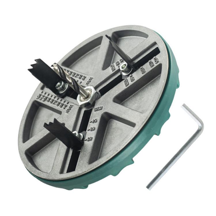 Woodworking Multi-Function Adjustable Hole Opener Gypsum Board Plastic Hole Punching Tool