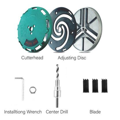 Woodworking Multi-Function Adjustable Hole Opener Gypsum Board Plastic Hole Punching Tool