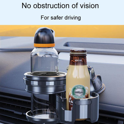 Car Multifunctional Water Cup Holder Auto Large Suction Cup Mounted Drink Rack, Long Rod Gray, Long Rod Green, Short Rod Gray, Short Rod Green