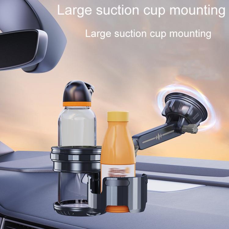 Car Multifunctional Water Cup Holder Auto Large Suction Cup Mounted Drink Rack, Long Rod Gray, Long Rod Green, Short Rod Gray, Short Rod Green