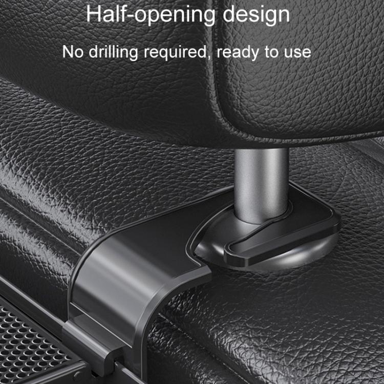 Car Seat Back Multifunctional Storage Box Pouch Phone Holder, Carbon Fiber Pattern, Black Leather, Brown Leather, Beige Leather