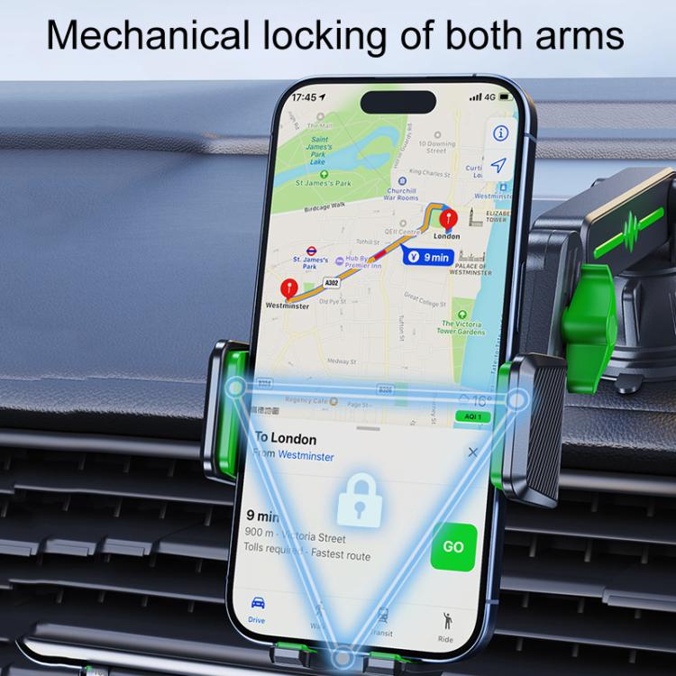 Extended Car Mechanical Arm Telescopic Cell Phone Holder Car Windshield Dashboard Large Suction Cup Navigation Mount