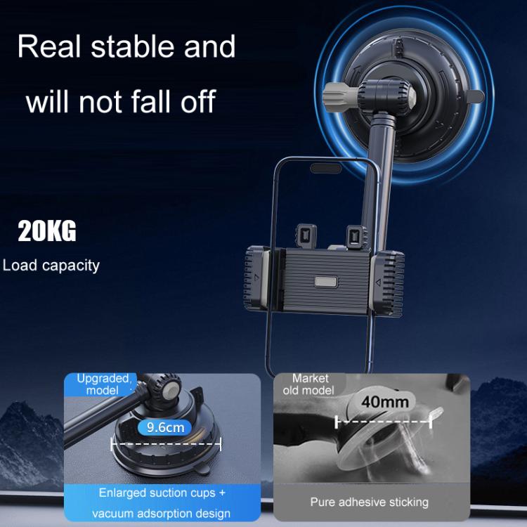 Car Powerful Suction Cup Cell Phone Holder Front Glass Navigation Mount