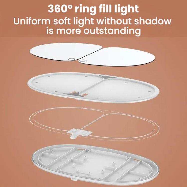 Car Sun Visor LED Touch Light Magnifying Makeup Mirror