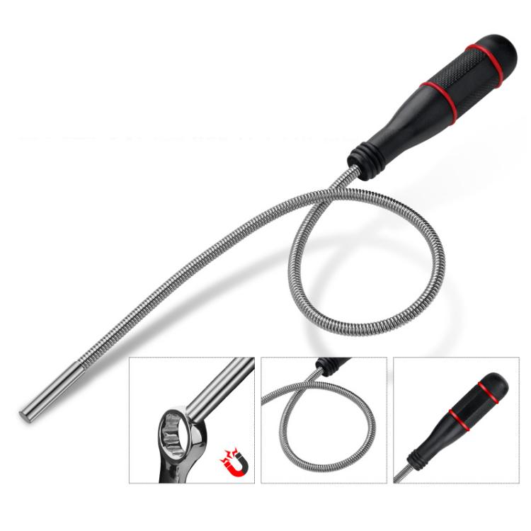 515mm Bendable Magnetic Picker Strong Magnetic Auto Repair Screw Suction Rod, 515mm