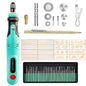 Mini USB Charging 3-speed Electric Grinder Carving Pen DIY Painting Cutting Drilling Micro Electric Drill, 60pcs /Set