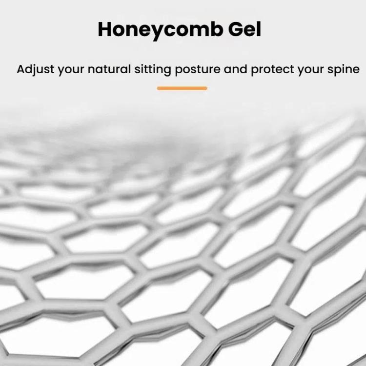 Car Honeycomb Gel Seat Cushion Breathable Ice Silk Cushion, 45x42x3.5cm
