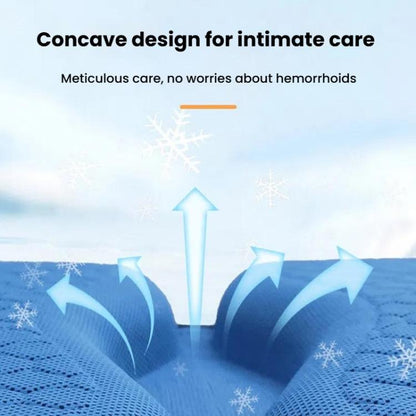 Car Honeycomb Gel Seat Cushion Breathable Ice Silk Cushion, 45x42x3.5cm