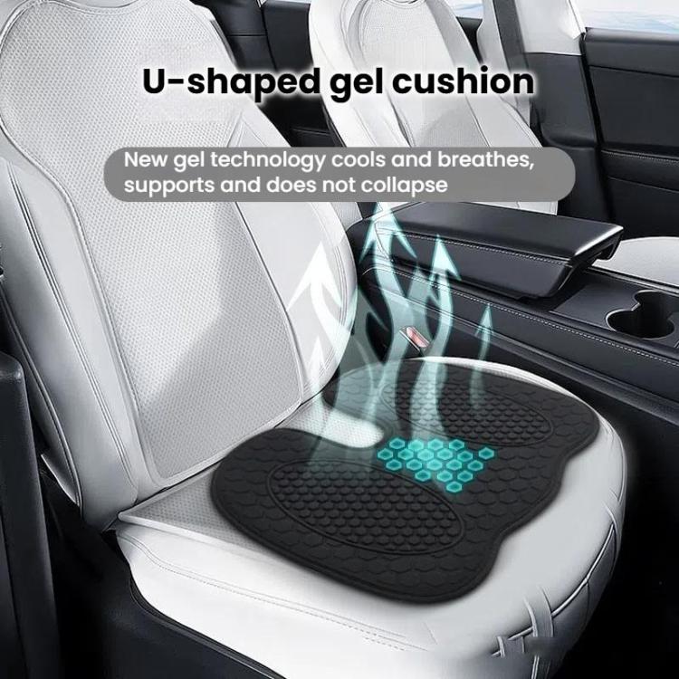 Car Gel Cooling Breathable Chair Cushion, 33.5x44x1cm