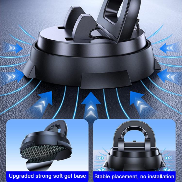 Car Navigation Stand Car Phone Holder 360 Rotating Powerful Adsorption Dashboard Multifunctional Phone Holder