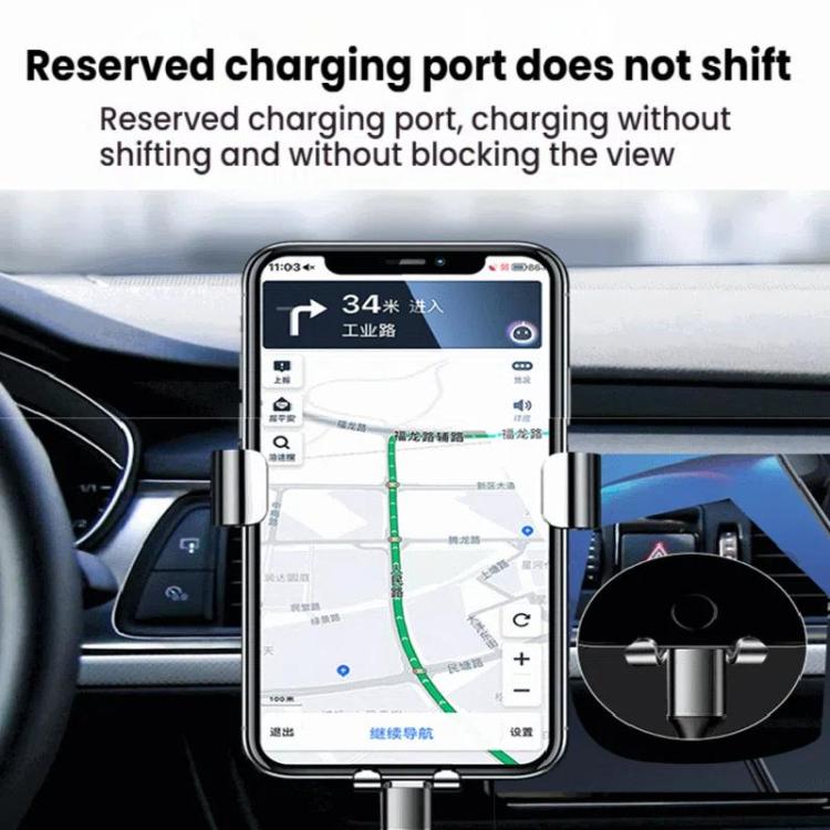 Air Outlet Clip-on Gravity 360-degree Rotating Car Phone Holder, Gray Eagle Beak Clip, Silver Eagle Beak Clip, Gold Eagle Beak Clip