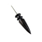 Leather Tool Edge Electric Polishing Slicker Flat Pointed Head Sandalwood Leathers Craft DIY Tools Tip Burnisher, S, L, Set（with S,L）