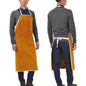 Full Leather Electric Welding Apron High Temperature Fireproof Star Splash Protective Clothing, The Whole Paragraph 60×80, Entire Section 60×90, Three Spells 60×80