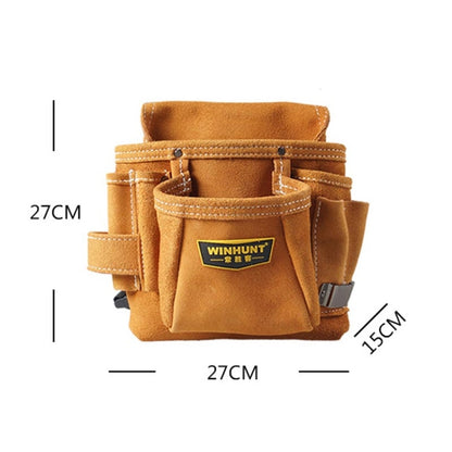 WINHUNT Multi-function Thicken Cowhide Electrical Hardware Tool Bag Repair Pocket, WH037