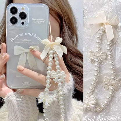 Butterfly Pearl Bracelet Mobile Phone Chain