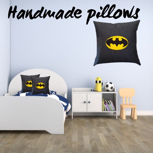 Handmade Batman Pillow for Kids rooms