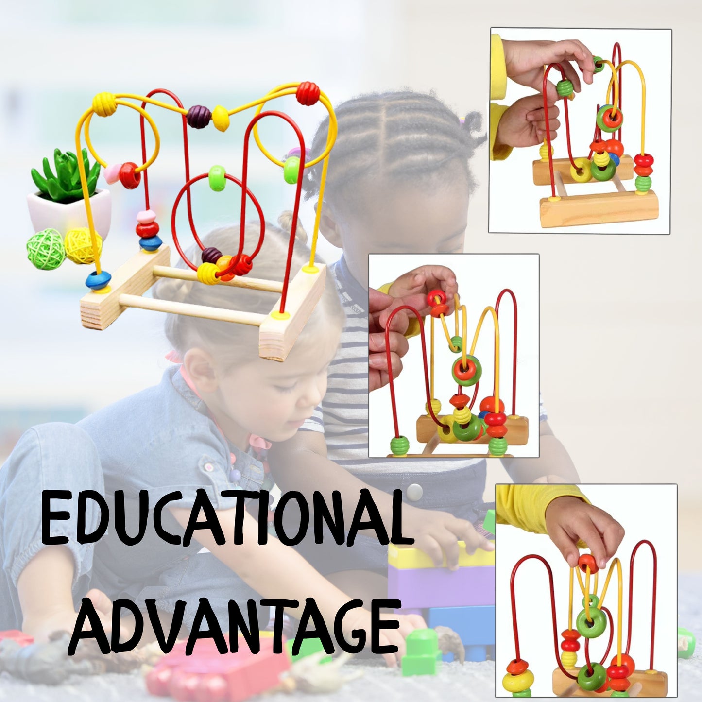 Beads Hand and eyes co-ordination for Toddlers - develop from young