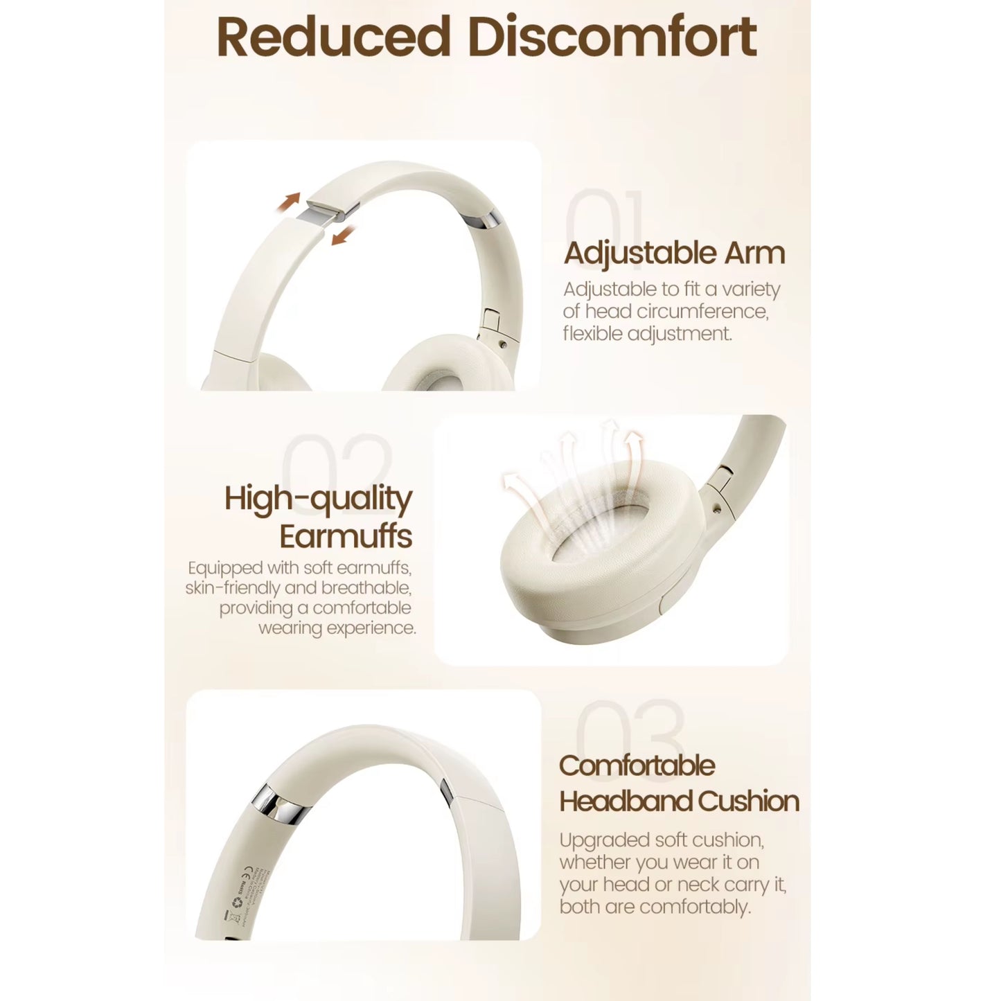 Travel Earphones with Active Noise Cancellation and BT