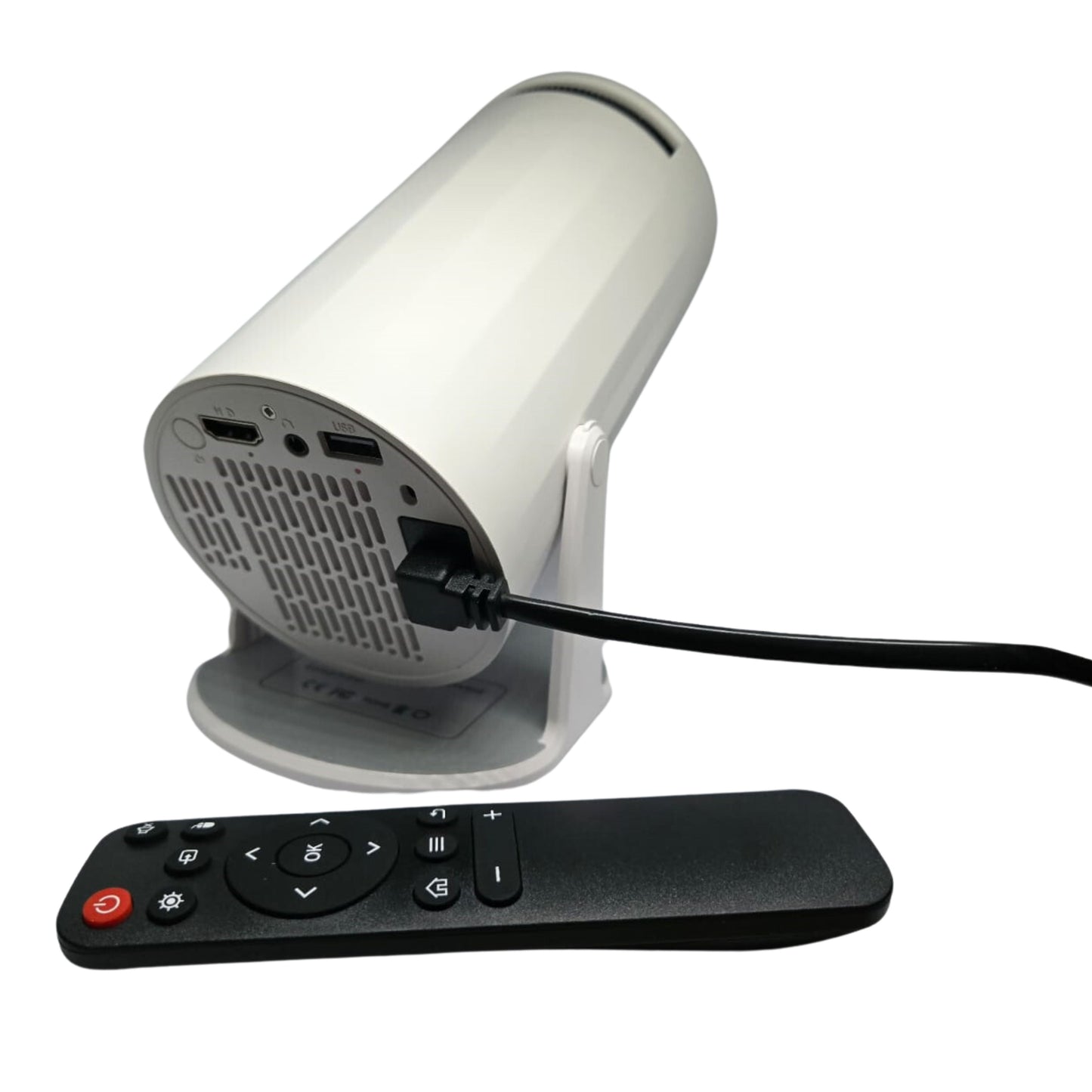 Gaming Projector with games and controls.