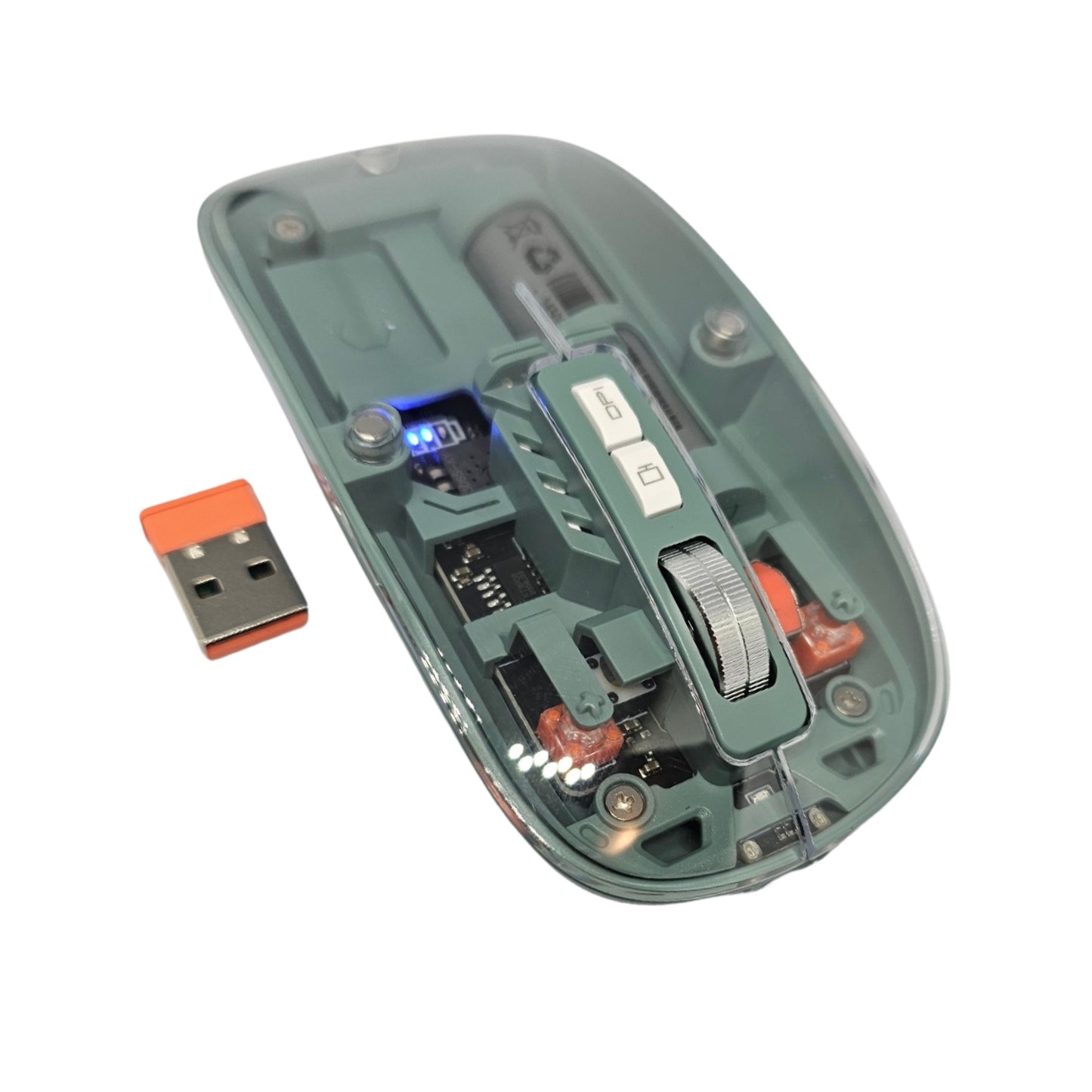 Wireless rechargeable silent mouse